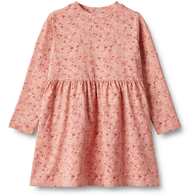 Wheat Rosette Flowers Jersey Dress Sessa