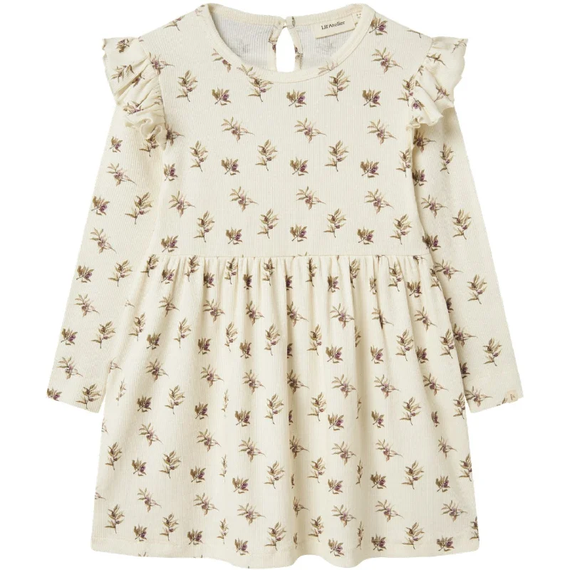 Lil'Atelier Turtledove Olive Gavo Eno Dress