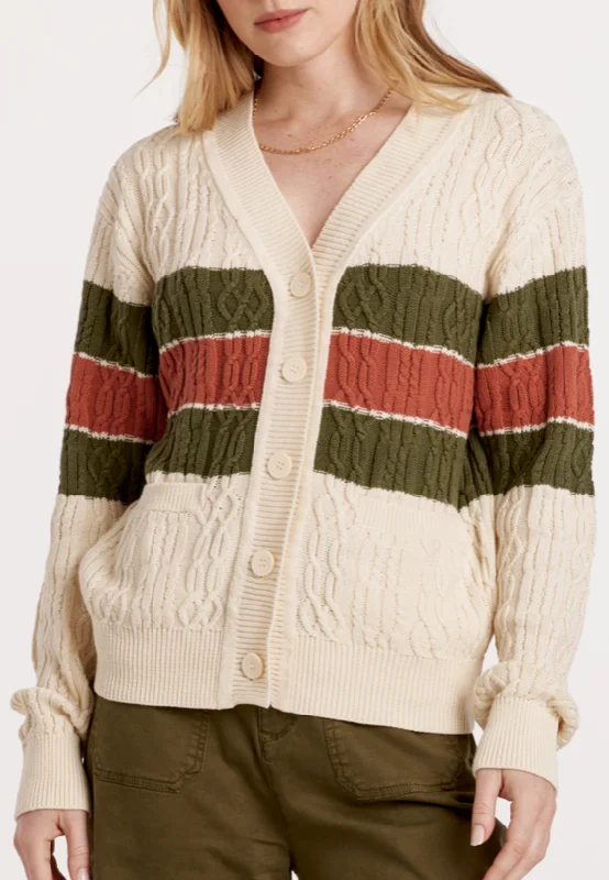 Stripe Cardigan Sweater