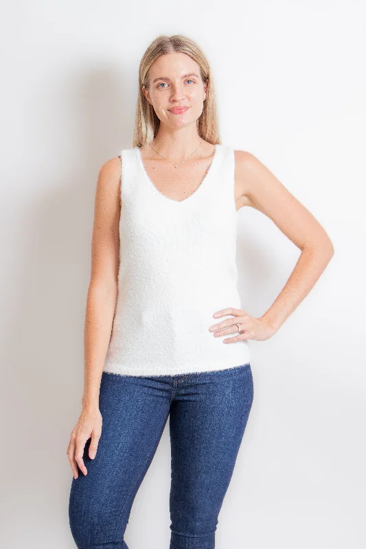 Ivory Sweater Tank Top