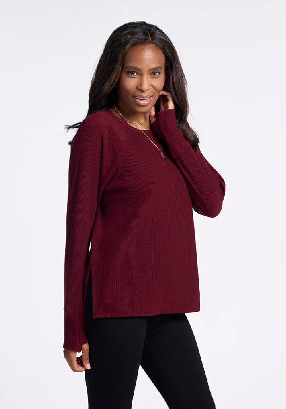 Ainsley Sweater - Cranberry Melange