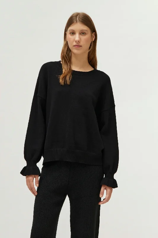 Black Cuff Detail Sweater