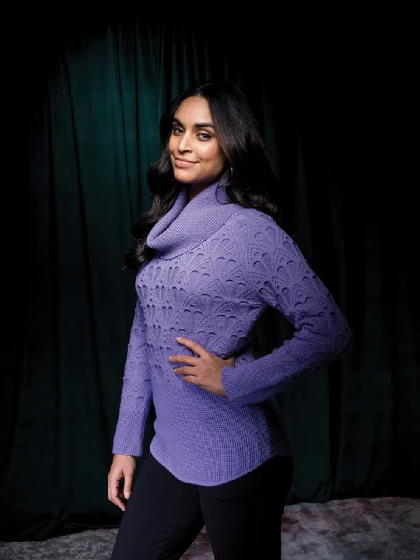 Lavender Turtleneck Sweater