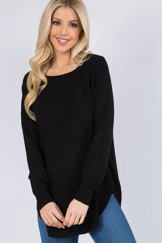 Marlee Scoop Hem Sweater