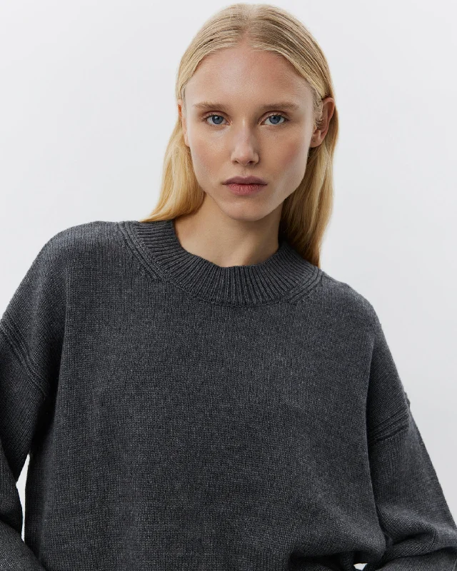 HOPESW SWEATER - Dark grey