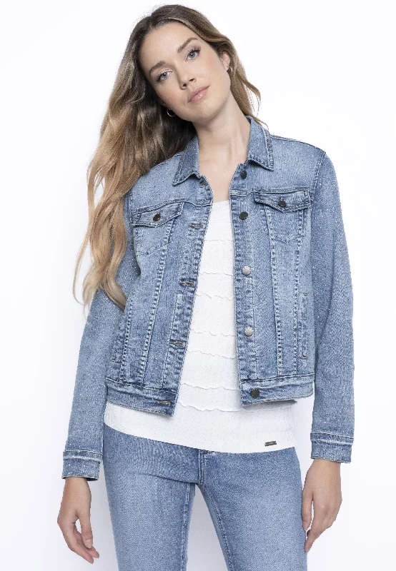 Allover Rhinestone Denim Jacket