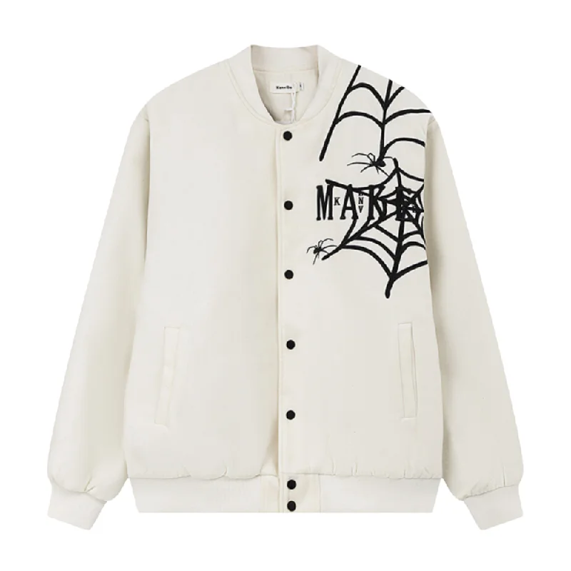 American Spider Web Embroidered Jacket