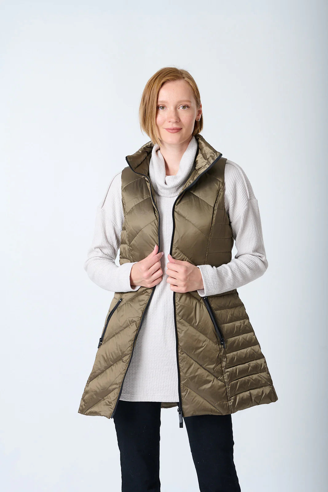 Chevron Quilted Vest