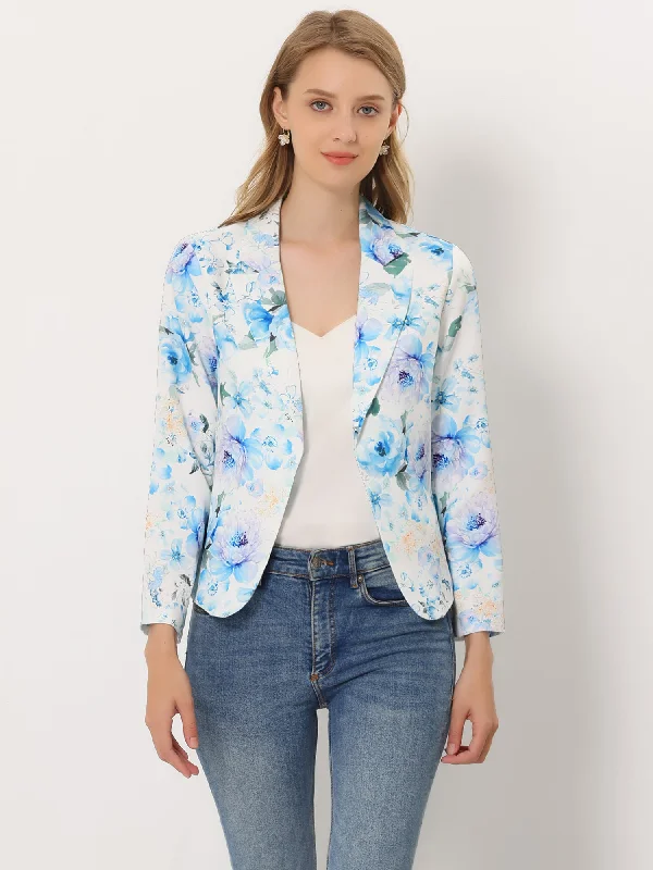 White Light Blue-Floral