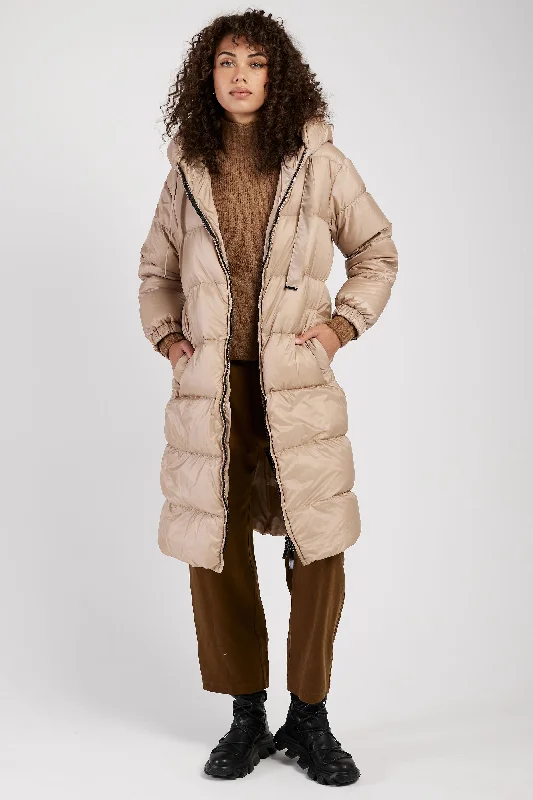 Seipa Puffer Coat in Beige