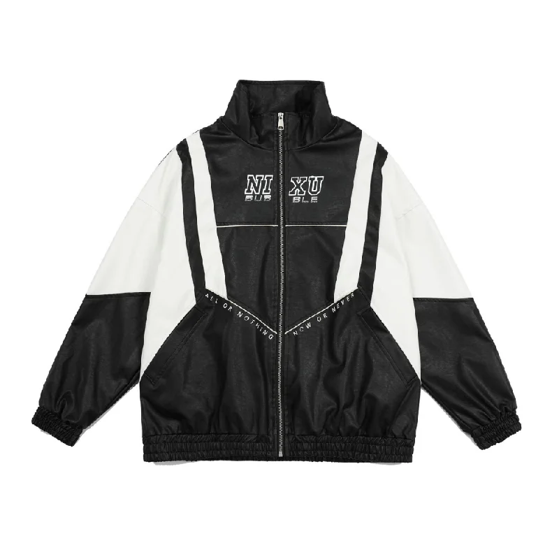 Urban Paneled PU Jacket