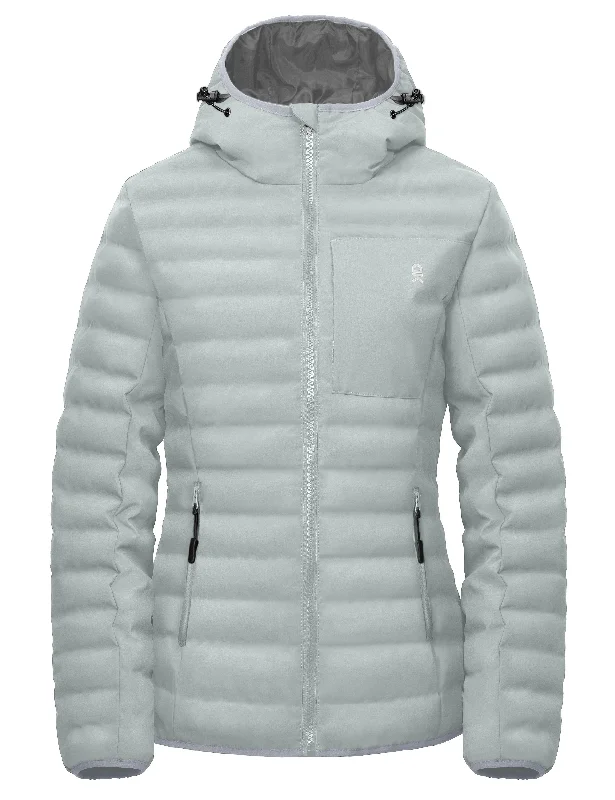 Women's Warm Waterproof Puffer Hooded Jacket