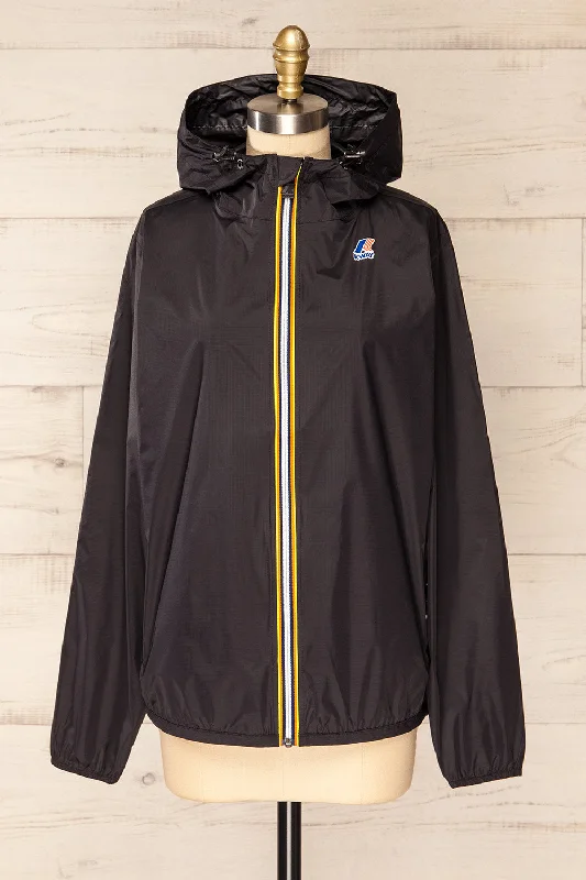 Zamora Black | Packable Rain Jacket