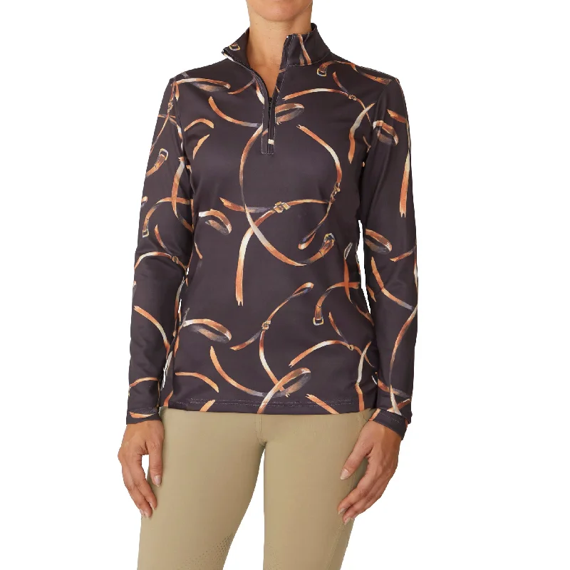 Women's Altitude II Printed Long Sleeve Sun Shirt - Black Vintage Rein