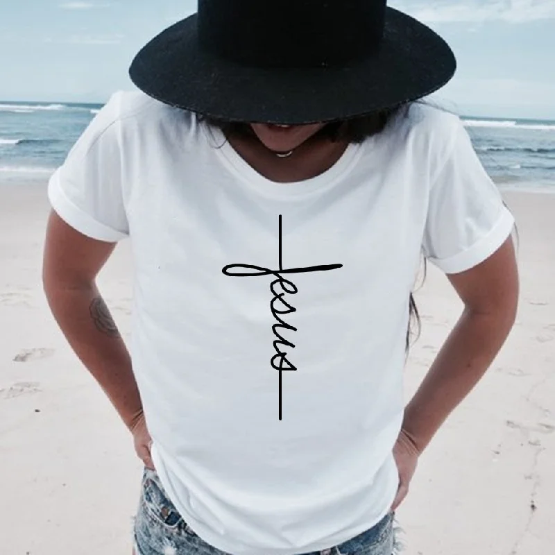 Faith Tshirt Cross Jesus Christian Shirt