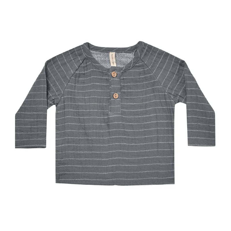 Zion Shirt - Navy Vintage Stripe - FINAL SALE