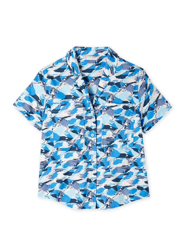 Women's Marion Printed Camp Shirt SS