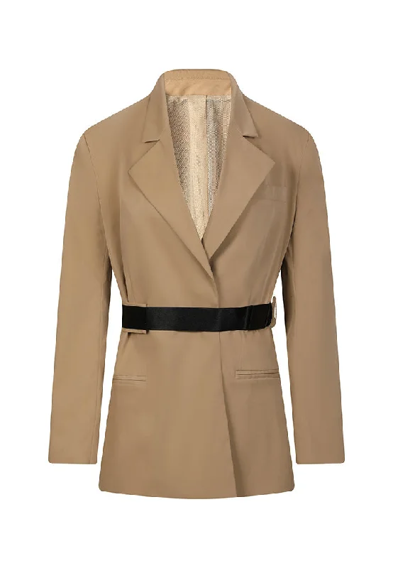 Sienna Belted Cotton Blazer