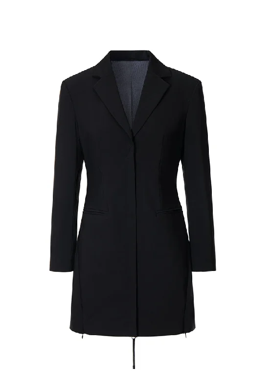 Anya Water and Wrinkle-resistant Convertible Pleated Blazer Dress