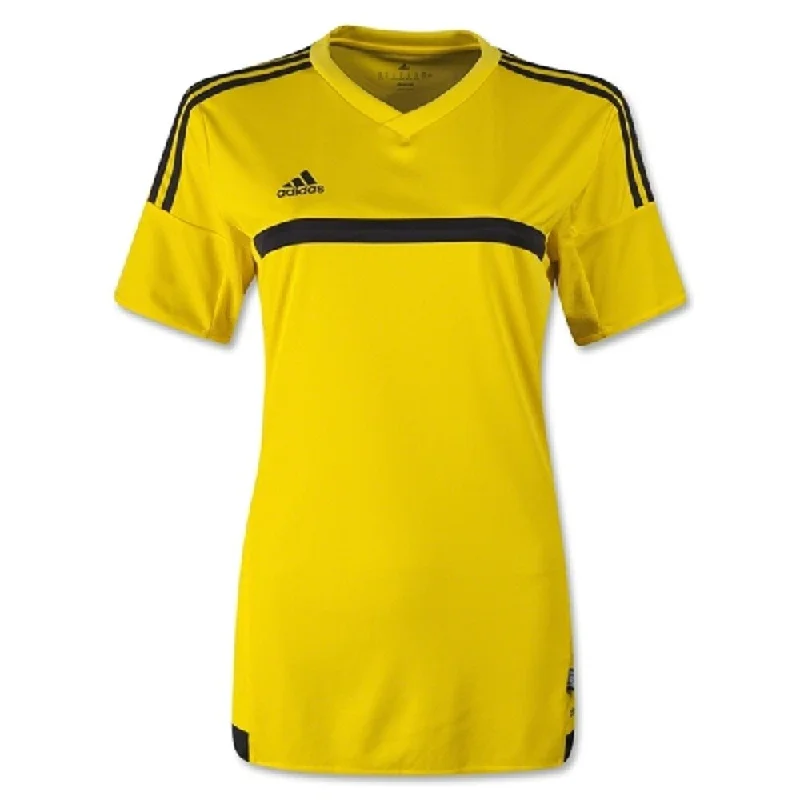 Adidas Women's MLS 15 Match Jersey T-Shirt Yellow/Black Size Medium - Yellow