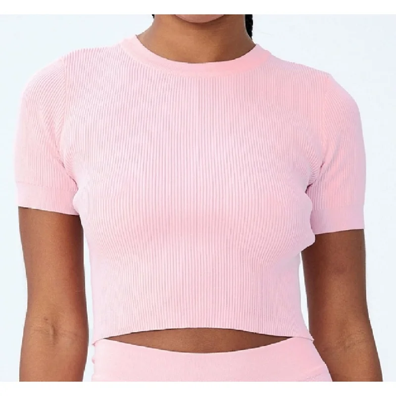 Cotton On Women's Summer Knit T-Shirt Pink Size X-Small