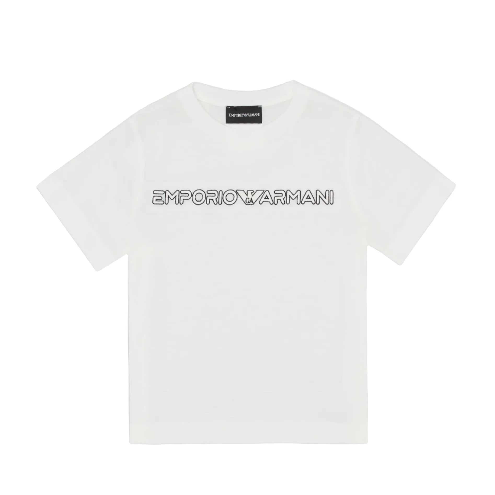 Emporio Armani Junior Ivory Logo T-Shirt