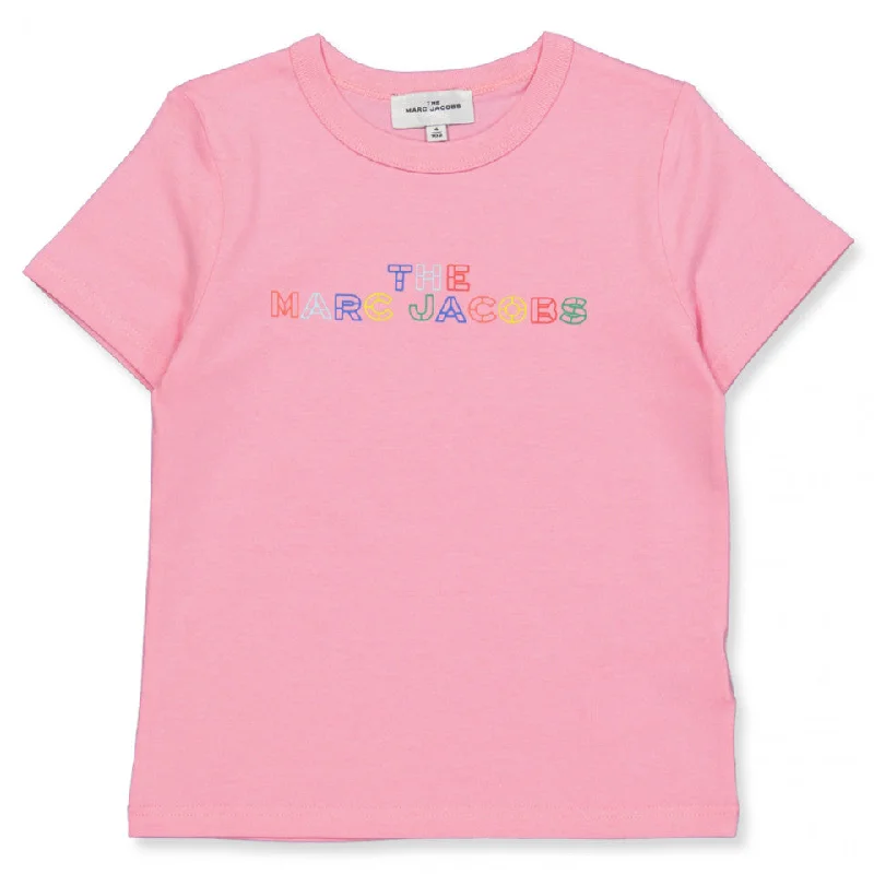 Marc Jacobs Kids Girl Logo Detailed Crewneck T-Shirt