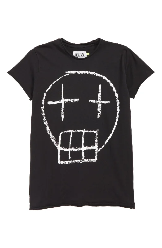 Nununu Kids SKETCH SKULL T-shirt in Black