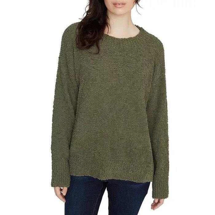 Sanctuary Women's Green Long Sleeve Jewel Neck T-Shirt Sweater Green Size Small