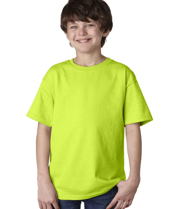 2000B - Gildan Ultra Cotton® Youth T-Shirt | Safety Green