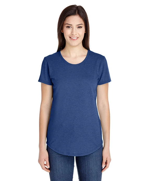 6750L - Gildan Ladies Tri-blend Scoop Neck T-Shirt | Heather Blue