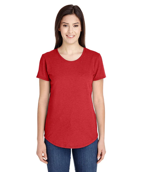 6750L - Gildan Ladies Tri-blend Scoop Neck T-Shirt | Heather Red