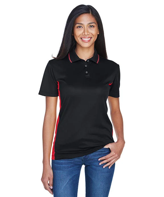 8406L - UltraClub Ladies Cool & Dry Sport Two-Tone Polo Shirt