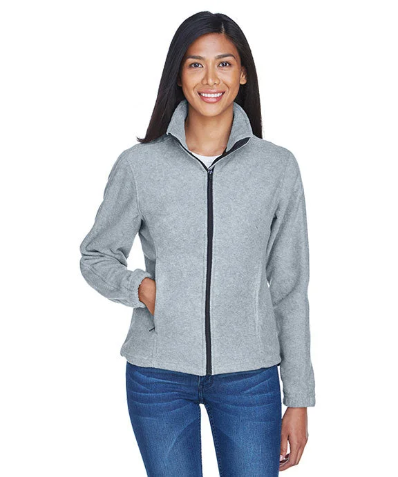 8481 - UltraClub Ladies Iceberg Fleece Full-Zip Jacket | Grey Heather