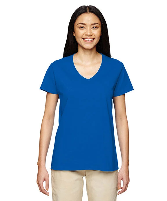 G500VL - Gildan Ladies Heavy Cotton 5.3 oz. V-Neck T-Shirt | Royal