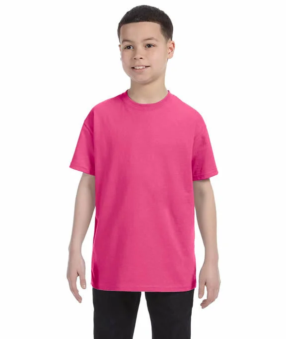 5450 - Hanes Youth Authentic-T T-Shirt | Wow Pink