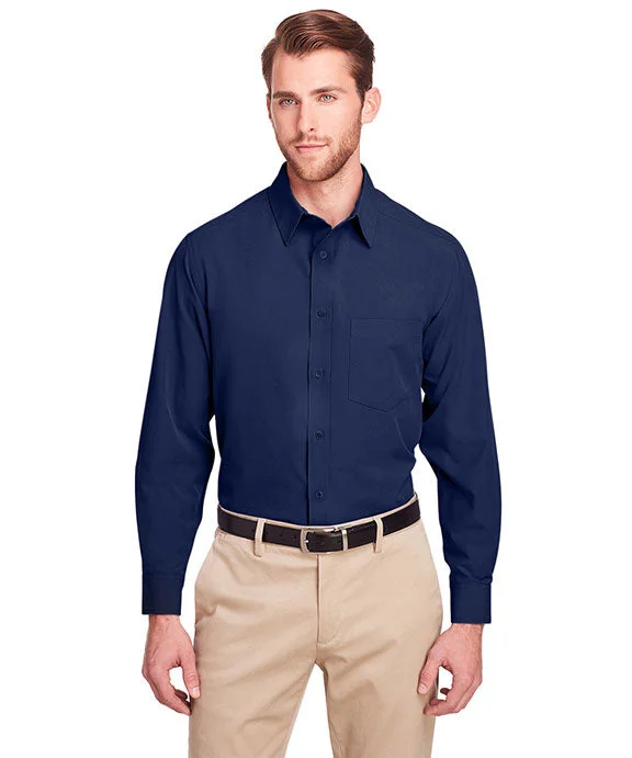 UC500 - UltraClub Mens Bradley Performance Woven Shirt | Navy