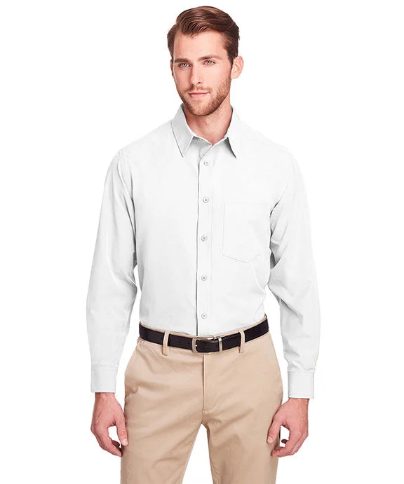 UC500 - UltraClub Mens Bradley Performance Woven Shirt | White