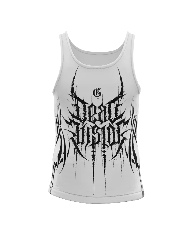 Death White Compression Tank Top