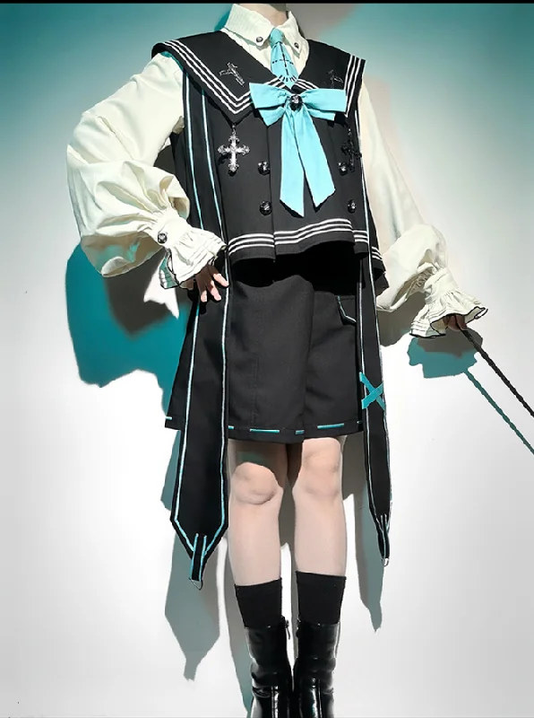 LizBird~Wizard's Guide~Ouji Lolita Suit Prince Lolita Shorts and Vest