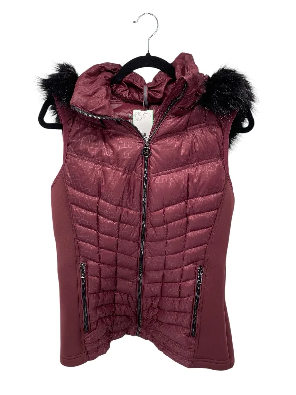 Michael Kors Misses Size Small Burgundy Vest