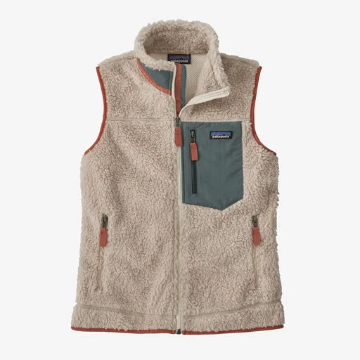 Patagonia Women's Classic Retro-X® Fleece Vest - Natural w/Nouveau Green