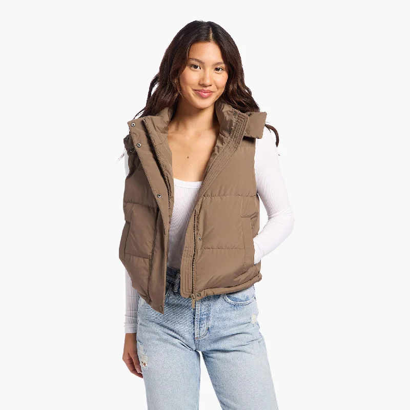 Peak Puffer Vest | Mocha