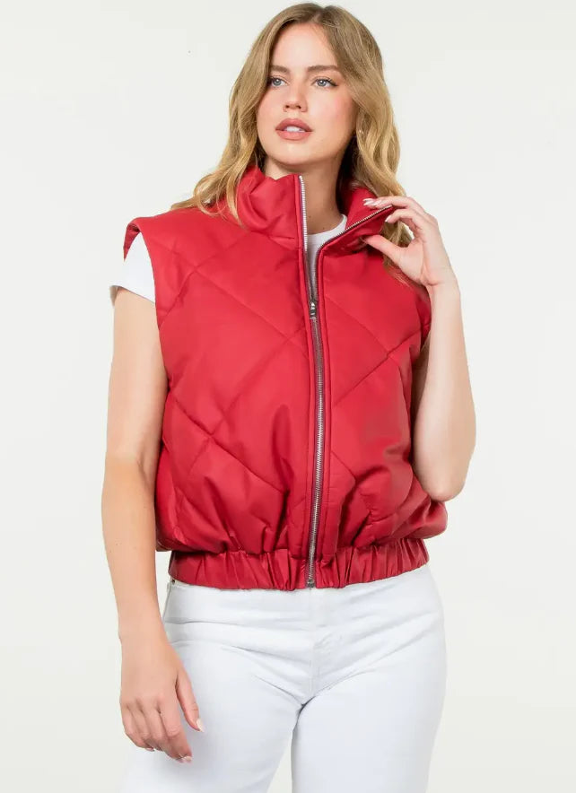 Red Puffer Vest