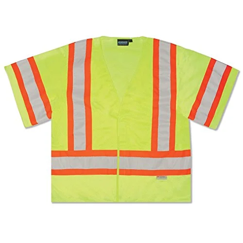 ERB S26 Class 3 Safety Vest with Sleeves, Lime