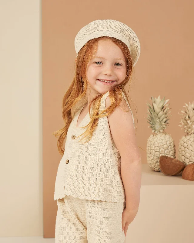 The Knit Vest by Rylee + Cru - Natural - KIDS