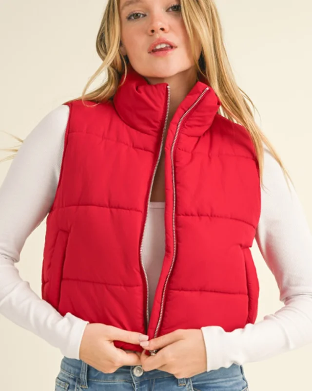 Jolie Zip Up Puffer Vest